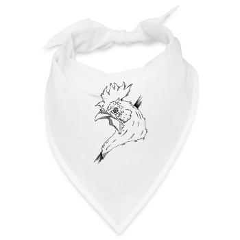 Wild rooster - Bandana - Weiß - Vorne
