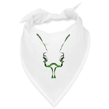 Insektenkopf - Bandana - Weiß - Vorne