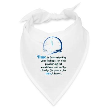 Time is the filling - Bandana - Weiß - Vorne