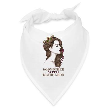 Patentante Tante Patin Taufe Taufpatin Patenkind - Bandana - Weiß - Vorne