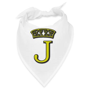 Poker Jack / Poker Bube - Bandana - Weiß - Vorne