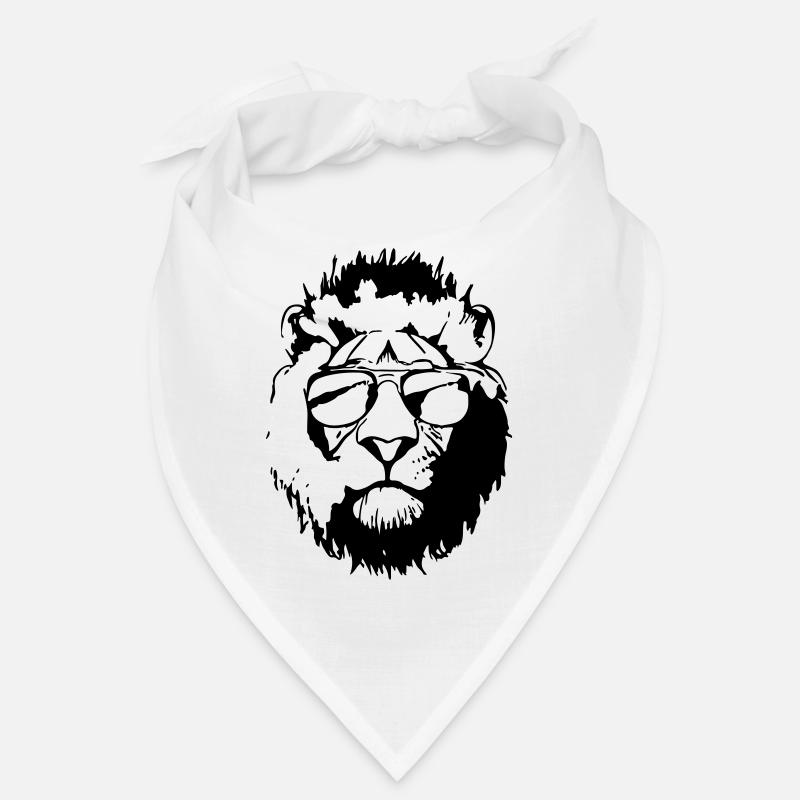 Löwe mit Sonnenbrille Geschenkidee Löwe Bandana