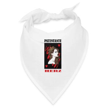 Patentante Tante Patin Taufe Taufpatin Patenkind - Bandana - Weiß - Vorne