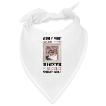 Patentante Tante Patin Taufe Taufpatin Patenkind - Bandana - Weiß - Vorne