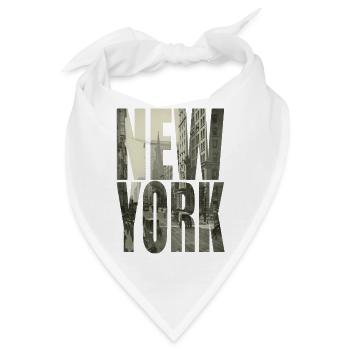 NEW YORK - Bandana - Weiß - Vorne