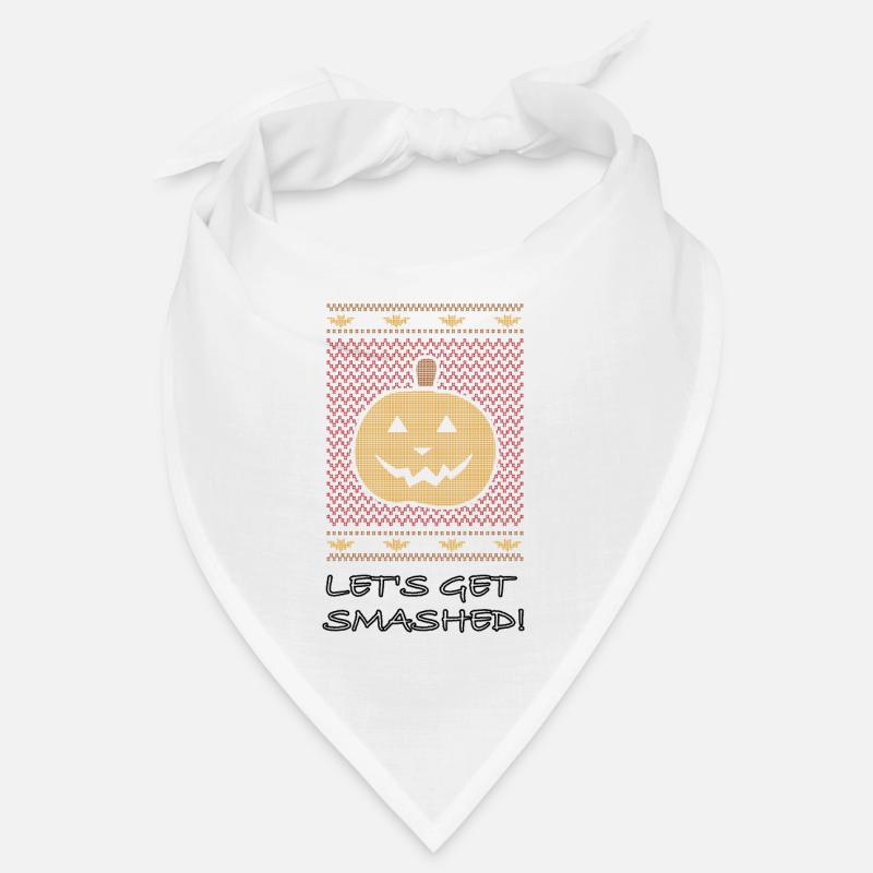 Halloween Let’s Get Smashed - Bandana - blanc