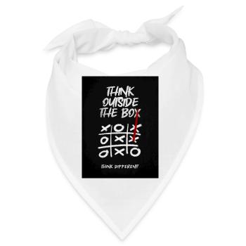 Think outside the box! - Bandana - Weiß - Vorne