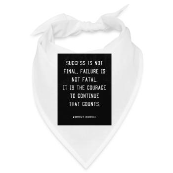 Success is not final... - Bandana - Weiß - Vorne
