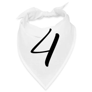 4 - Bandana - Weiß - Vorne