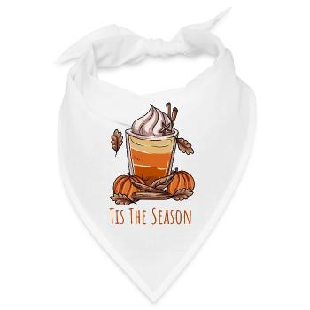 Pumpkin Spice Kürbis Kaffee - Bandana - Weiß - Vorne