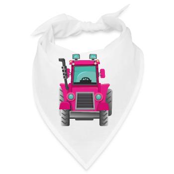 Pink Traktor - Bandana - Weiß - Vorne