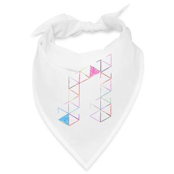 MLove Farbenfroh - Bandana - Weiß - Vorne