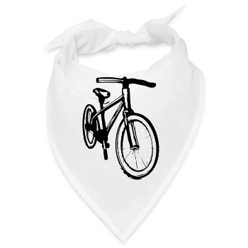 Fahrrad Gekritzel Fahrräder Radfahren Vektor 1 - Bandana - Weiß - Vorne