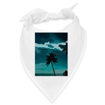 palm - Bandana - Weiß - Vorne