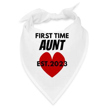 Tante zum ersten Mal - Tante 2023 - Bandana - Weiß - Vorne