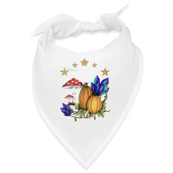 Kürbisse im Zauberland - Bandana - Weiß - Vorne