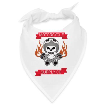 Motor design 1 - Bandana - Weiß - Vorne