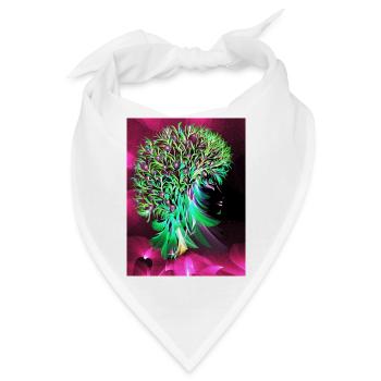 Magischer Baum der Liebe - Bandana - Weiß - Vorne
