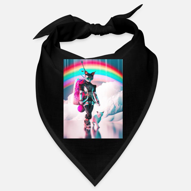 Cyborg Cats Sci-fi Geisha Idée cadeau Bandana