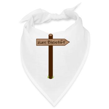 zum Bleistift - Bandana - Weiß - Vorne