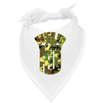 Held im Feld - Soldat Camouflage Gotcha Paintball - Bandana - Weiß - Vorne