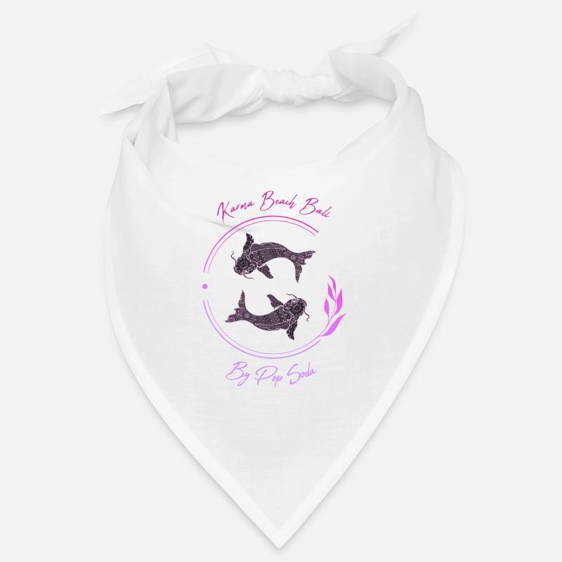 Karma Beach fish violet Bandana