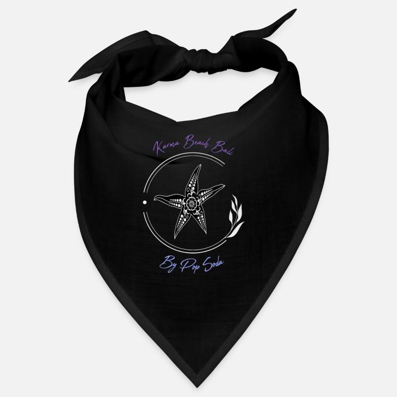 Karma Beach starfish violet bleu Bandana