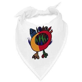 painted crystal Monster - Bandana - Weiß - Vorne