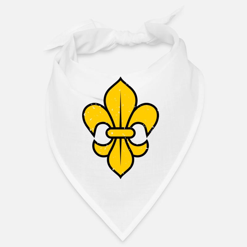 Jaune lys - Bandana - blanc