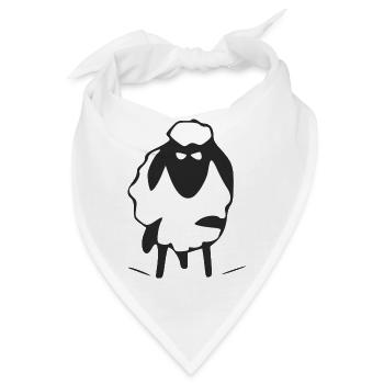 Tolo das mürrische Schaf - Bandana - Weiß - Vorne