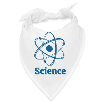 Atom Science Wissenschaft Elektron Molekül Physik - Bandana - Weiß - Vorne