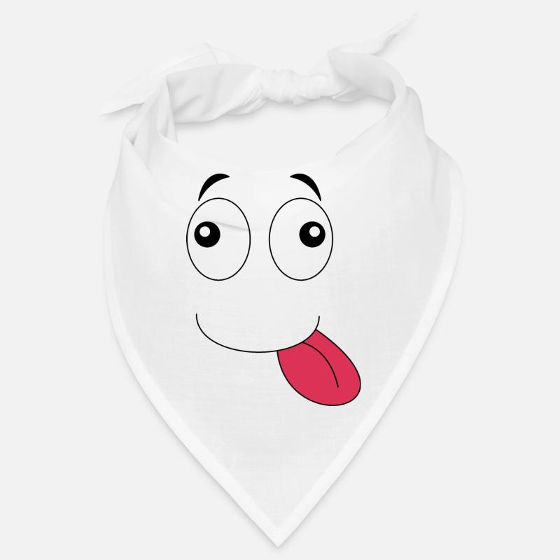 Visage de la langue - Bandana - blanc