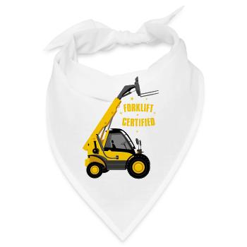 Gabelstapler-zertifiziert - Bandana - Weiß - Vorne