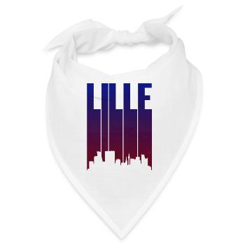 Lille Skyline Gradient - Bandana - Weiß - Vorne