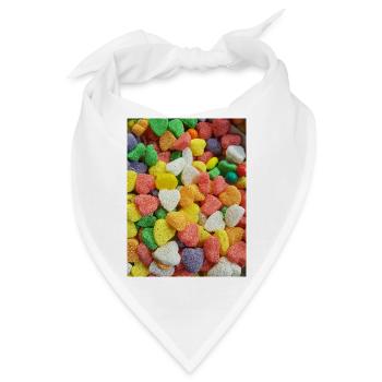 Candy Hearts - Bandana - Weiß - Vorne