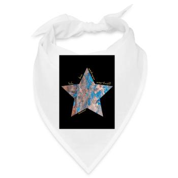 Ich bin extrem wertvoll! - Stern - Bandana - Weiß - Vorne