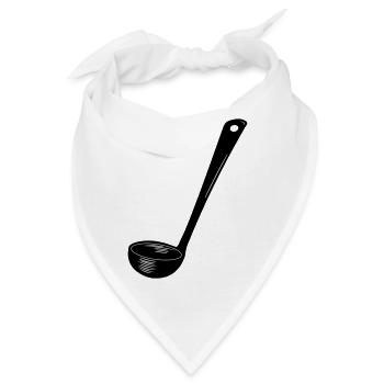 Transparenter Suppenlöffel - Bandana - Weiß - Vorne