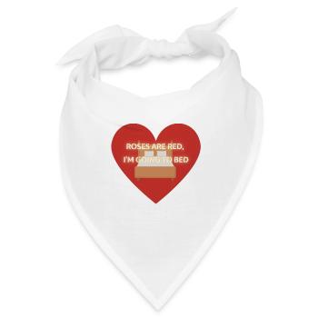 Bett Gedicht - Bandana - Weiß - Vorne