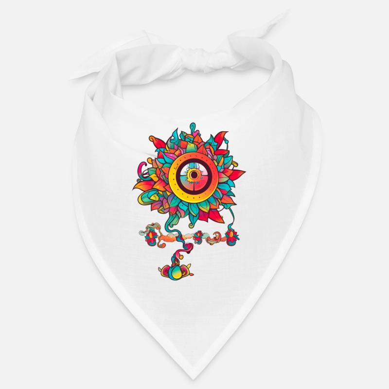 Fleur trippante avec un œil Bandana