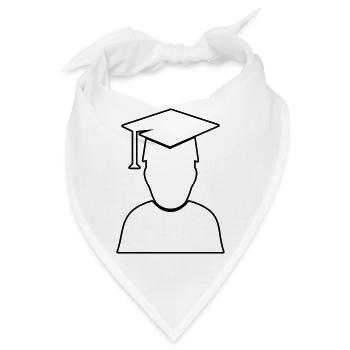 student diploma - Bandana - Weiß - Vorne