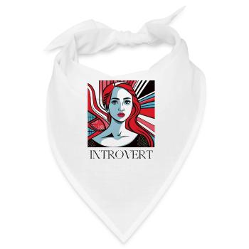 INTROVERT GIRL - Bandana - Weiß - Vorne