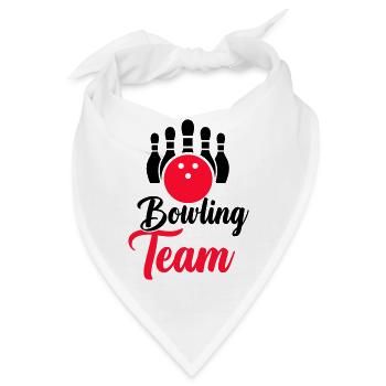 bowling team - Bandana - Weiß - Vorne