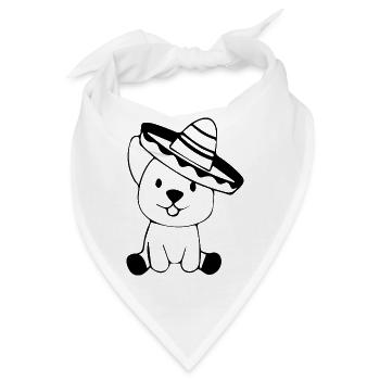Hund Dog - Bandana - Weiß - Vorne