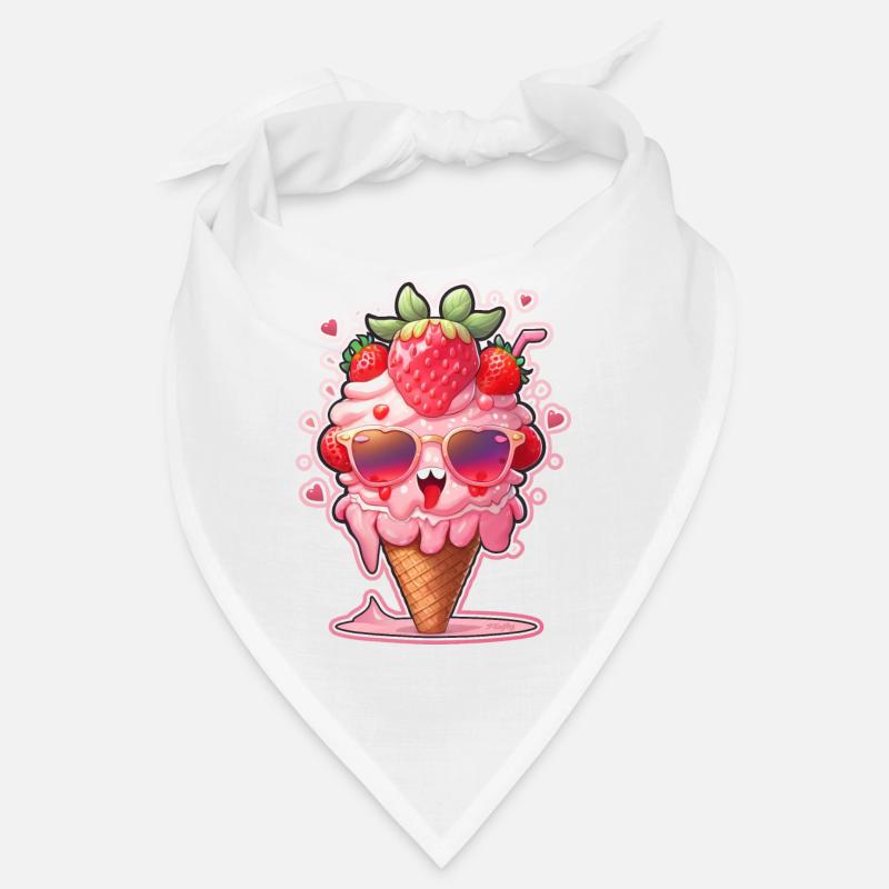 Erdbeereis Bandana