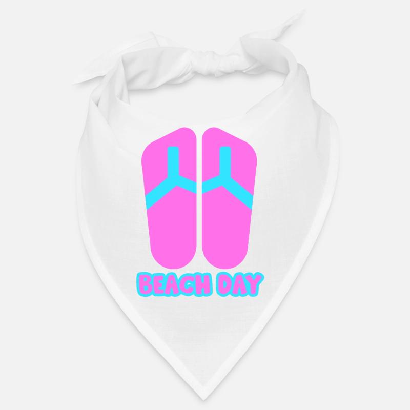 Beach Day Flip Flop in rosa/blau Bandana