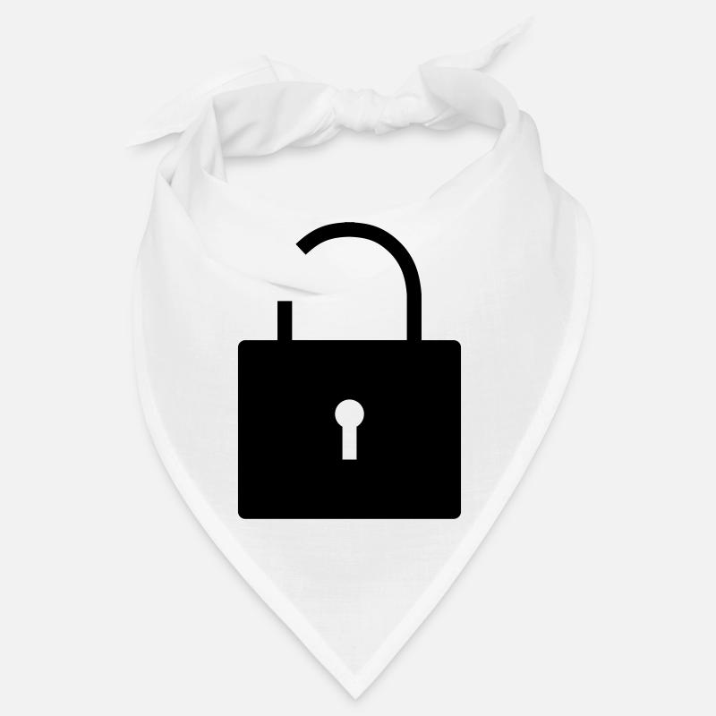 Pas de sécurité pas de sécurité verrou ouvert verrou Bandana