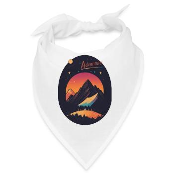 Abenteuer - Bandana - Weiß - Vorne