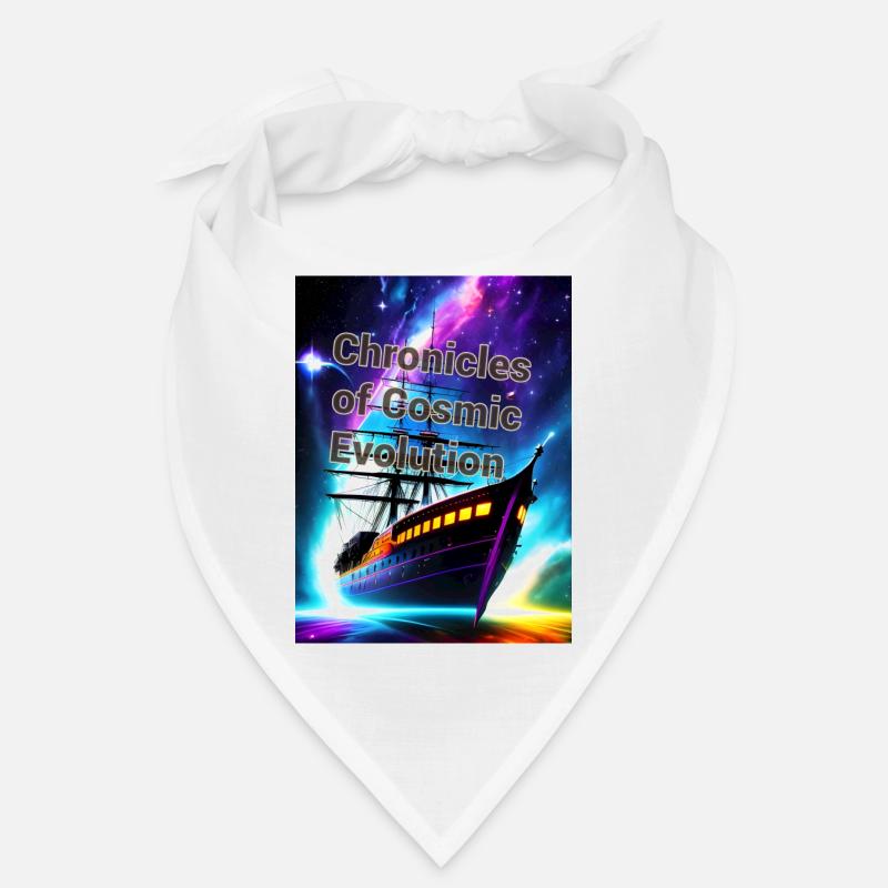 Galactic Ghost Ship: Cosmic Synesthesia Art Bandana