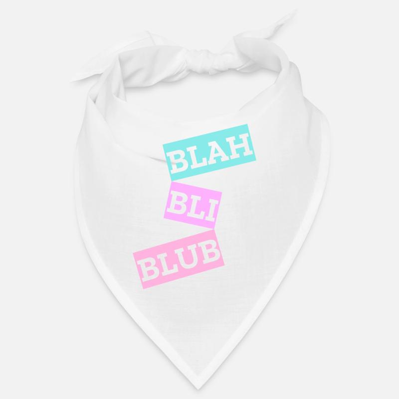 Blah Bli Blub - Bandana - Weiß