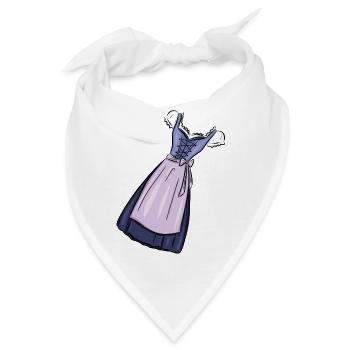 Dirndl - Bandana - Weiß - Vorne